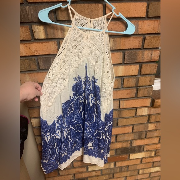Free People Shea Print Mini Dress - Picture 1 of 5